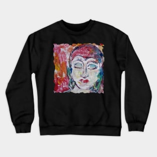 Soft Senses, love and compassion Buddha impression - Renate van Nijen Crewneck Sweatshirt